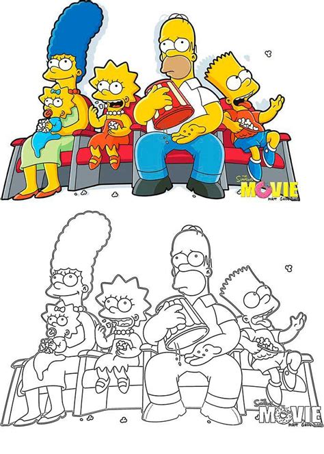 dibujos para colorear simpson|fotos de simpsons para imprimir.